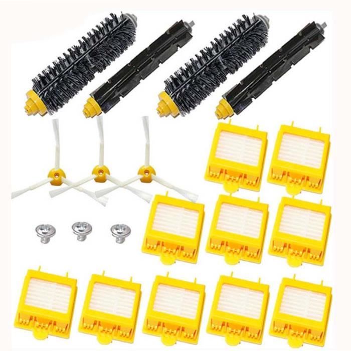 pour oeuf brosse latérale Hepa Kit de filtre pour iRobot Roomba série 700 770 780 790
