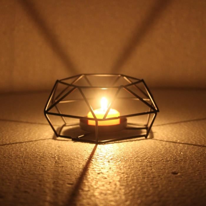 PHOTOPHORE - LANTERNE A BOUGIE Nordic Retro Iron Tea Light bougeoir bougeoir lampe lanterne Home Decor S ZSD90306132S_381