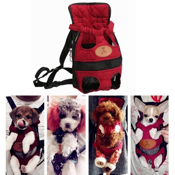 Sac à Dos / Sac Ventral Sac de transport Pattes dehors pour Chien Animal de Compagnie -M