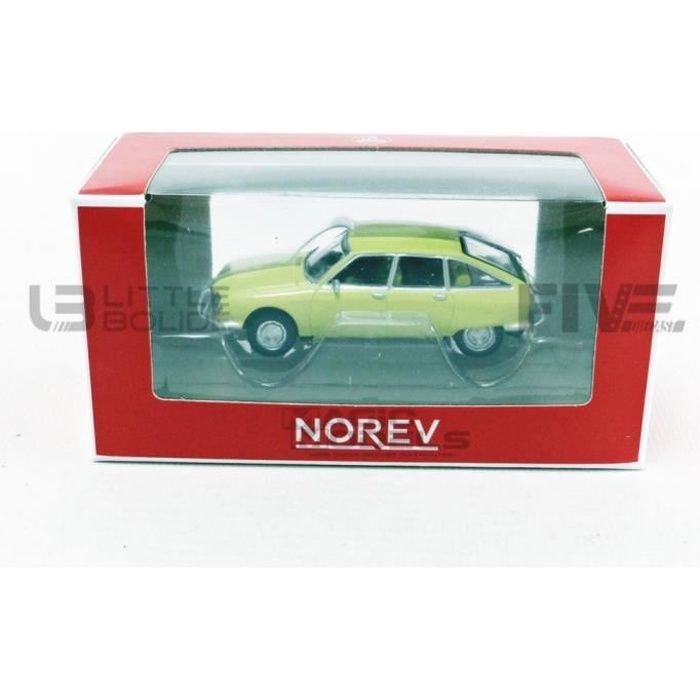 Voiture Miniature de Collection - NOREV 1/64 - CITROEN GS - 1970 - Yellow Primevere - 310915