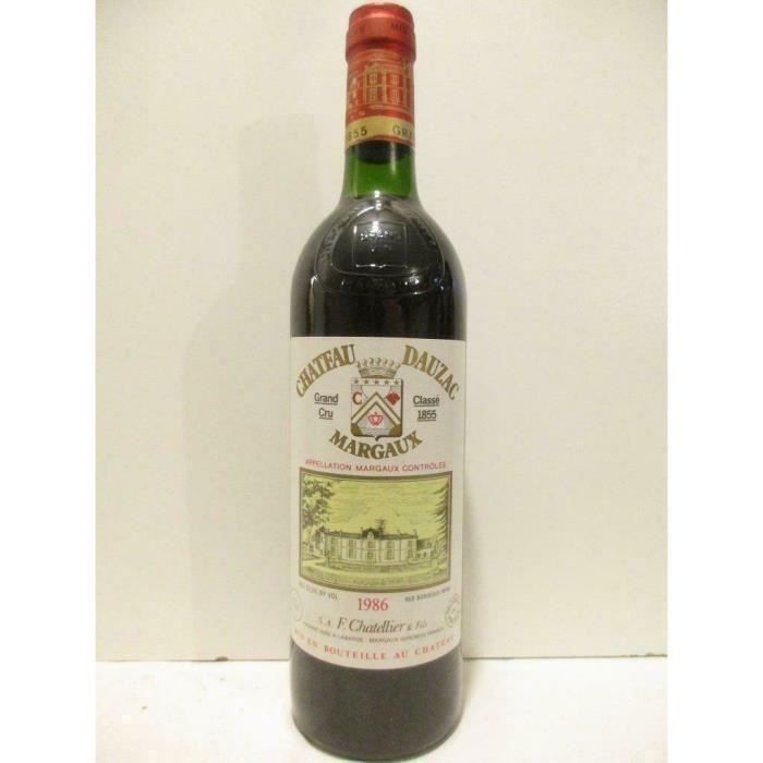 margaux château dauzac grand cru classé rouge 1986 - bordeaux