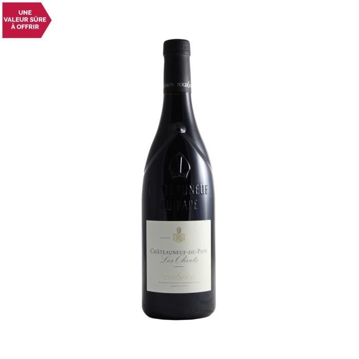 Châteauneuf-du-Pape Les olivets Rouge 2019 - 75cl - Roger Sabon - Vin AOC Rouge de la Vallée du Rhône - Cépages Grenache, Syrah, Cin