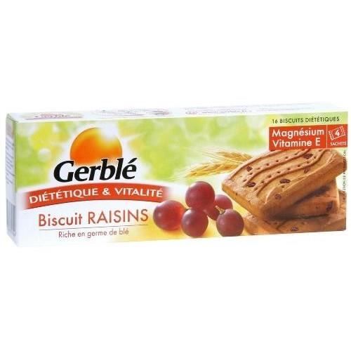 GERBLÉ - Biscuits Aux Raisins 270G - Lot De 4
