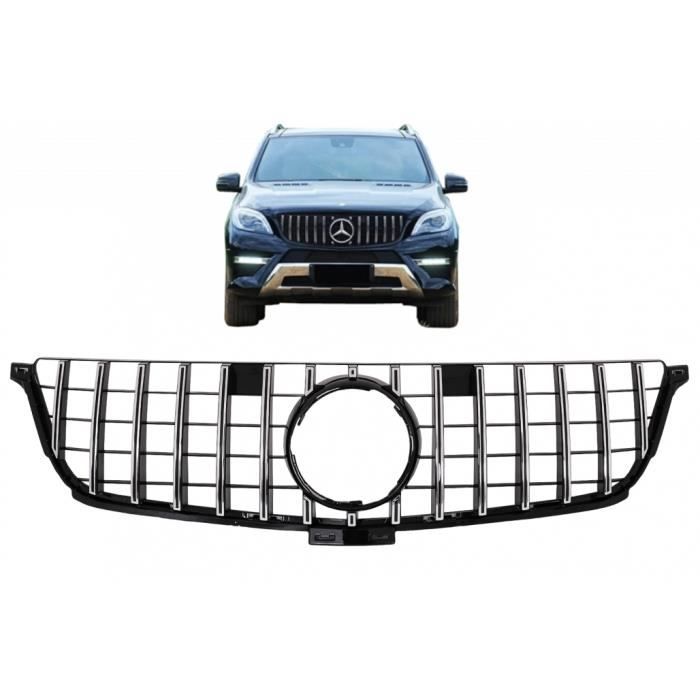 Calandre pour Mercedes ML W166 12-14 GT-R Panamericana Design Noir Chrome