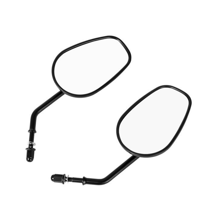 Rétroviseurs et miroirs,Rétroviseurs coniques noirs en forme de goutte d'eau, pour Harley, Davidson, Cruiser, Chopper, - Type Black