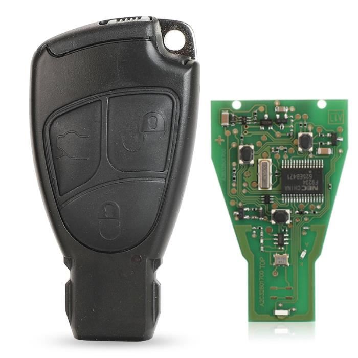 Taille -3 boutons 433Mhz NEC télécommande porte-clés pour Mercedes Benz B C E ML S CLK CL 3B 3BT Complte clé de contrôle 1996-200