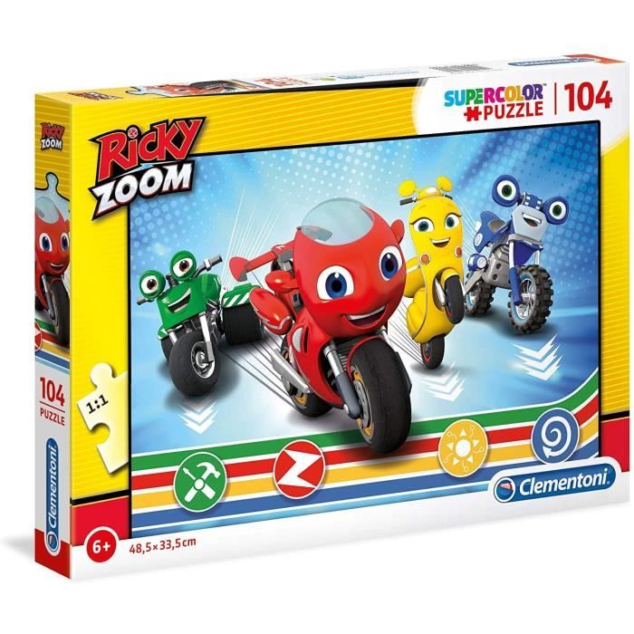 Clementoni - 27158 - SuperColor 104 pièces - Ricky Zoom
