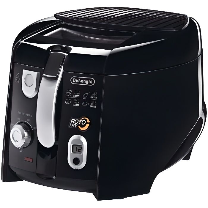 DELONGHI F28533 Friteuse électrique classique RotoFry - Noir