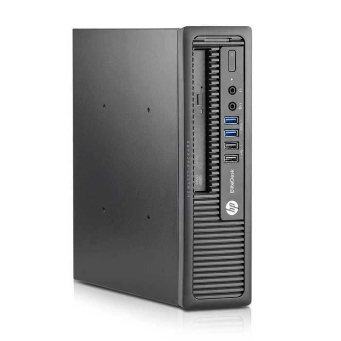 PC de Bureau HP EliteDesk 800 G1 USDT - 4Go - SSD 256Go