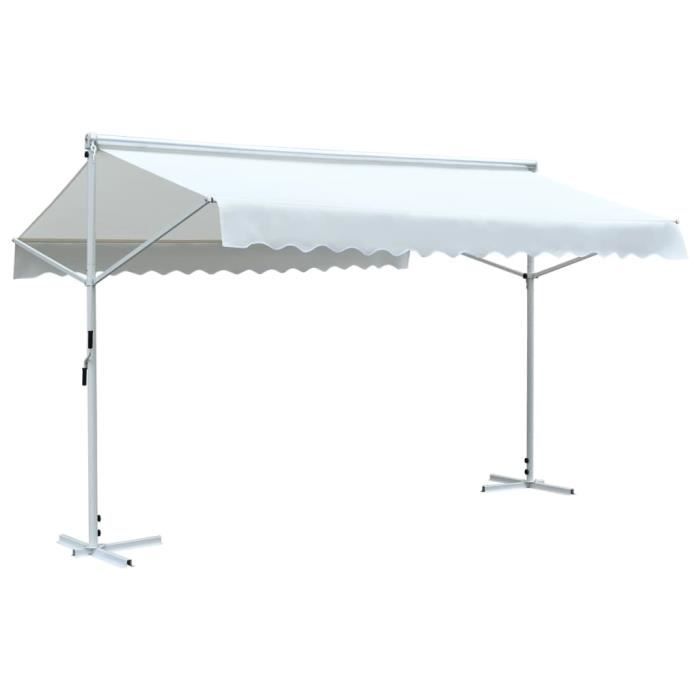 Auvent sur pied 4x3 m Crème_Camsoos