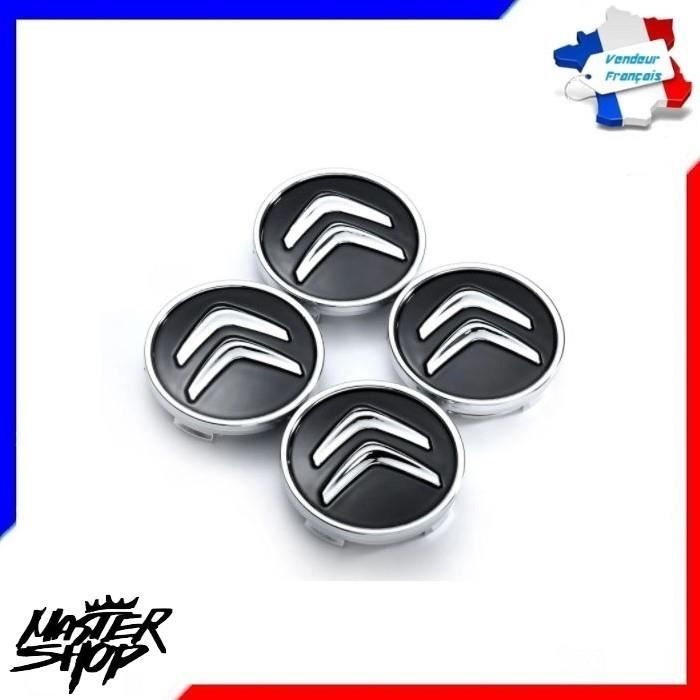 cache moyeu Citroën noir 60mm x4 pcs - MasterShop® - France