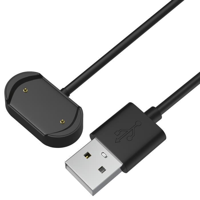 Chargeur Compatible avec Amazfit GTR 3 - GTR 3 Pro-GTR 4 - GTS 3 - GTS 4 - T-Rex 2 - Cable USB 1 mètre Charge Montre Phonillico®