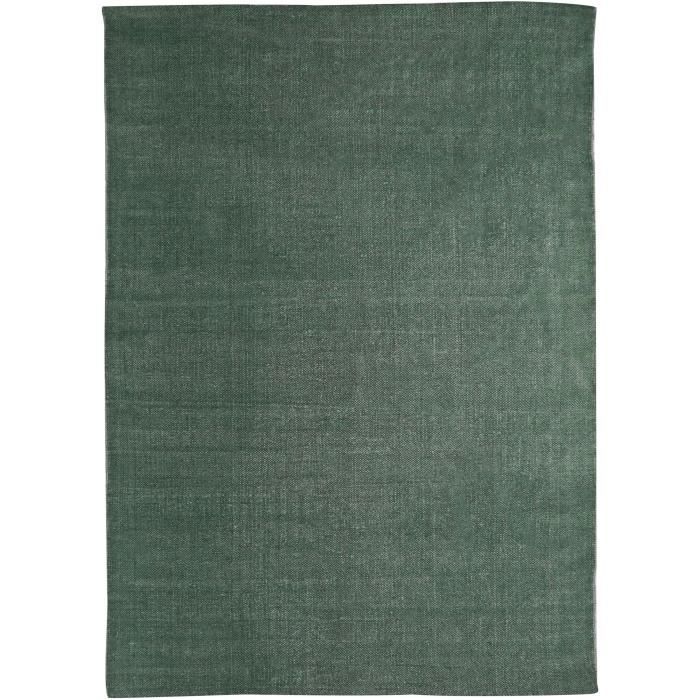 Tapis DUNES coton 120x170 vert foncé