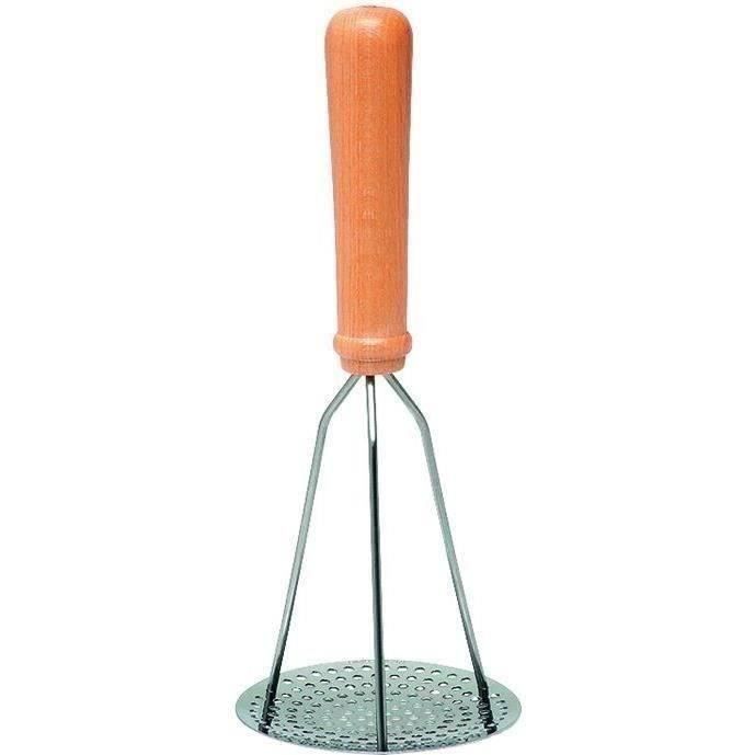 Pilon presse purée - bois, inox