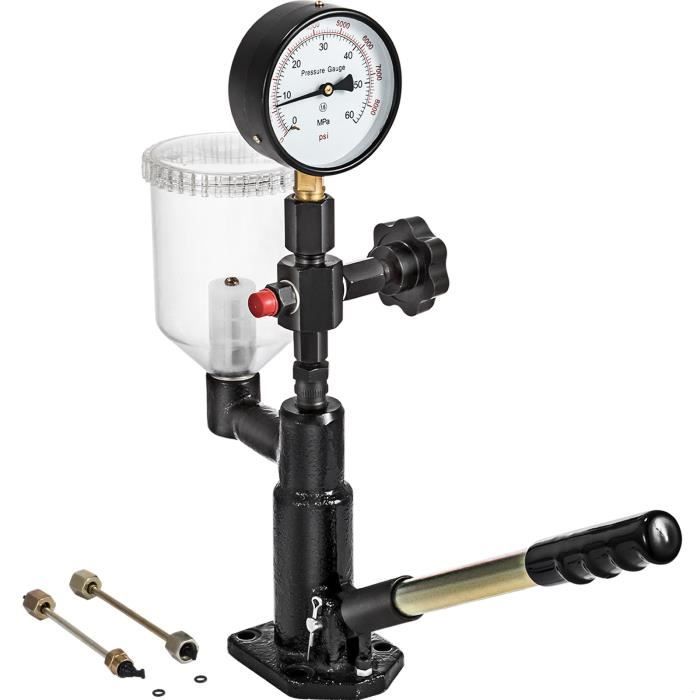 Testeur d'injecteur diesel de buse - VEVOR - 600 Bar-8000 PSI - 0.8L 60Mpa tester