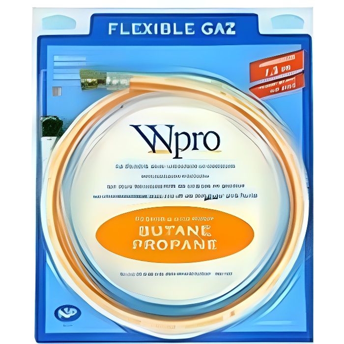 WPRO TUYAU GAZ BUTANE PROPANE CAOUTCHOUC 10 ANS