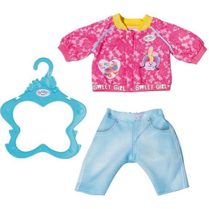 Accessoire pour poupée Zapf Creation 828212-A Baby Born Vêtement de poupée 43 cm Costume de Loisirs rose
