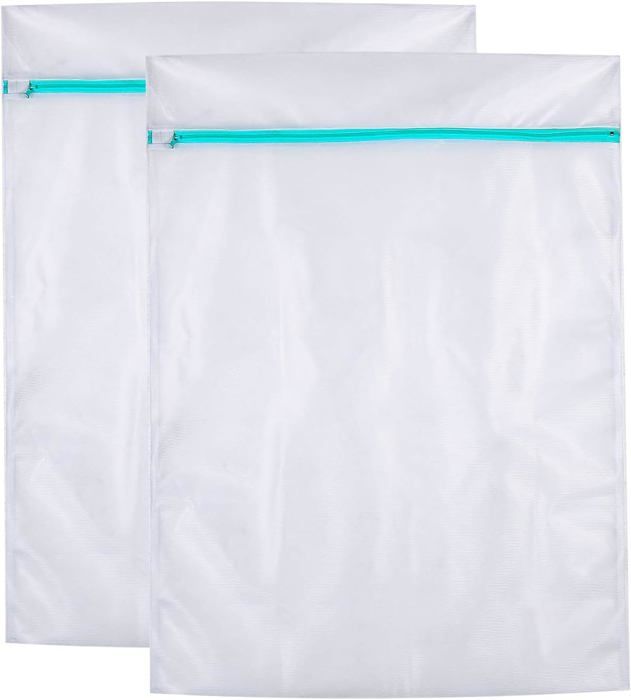 KAV Lot De 8 Sacs à Linge Réutilisables Extra Larges 80 X 60 X 28 Cm Avec Fermeture Éclair