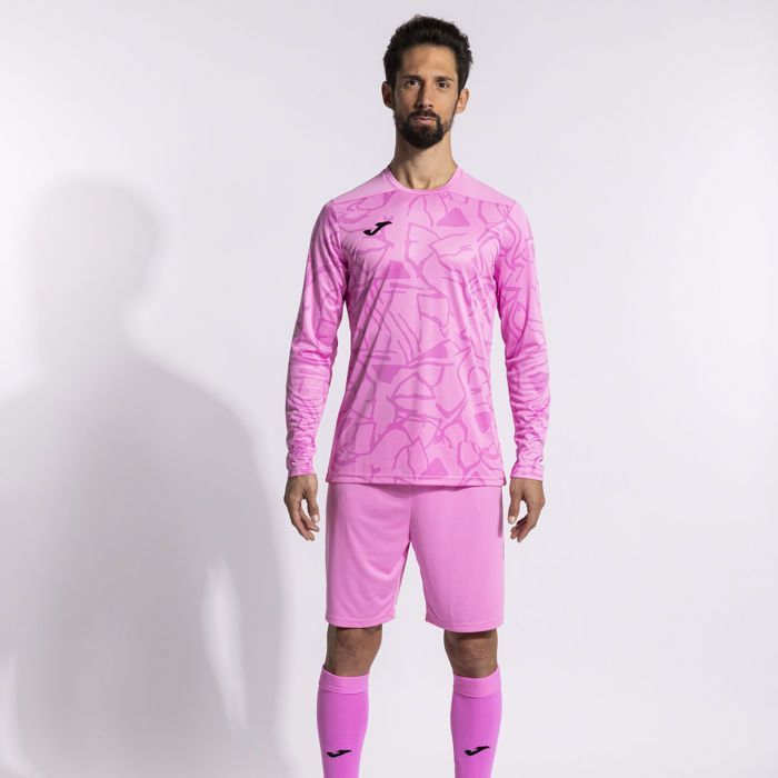 Joma Zamora IX - Ensemble gardien football adulte rose (maillot manches longues short chaussettes)