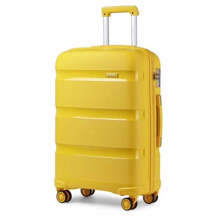 Kono Valise Moyenne 66 Cm Rigide Polypropylène – Ultra Légère, 4 Roues 360° Et Serrure TSA, 70L Parfaite Pour Voyages