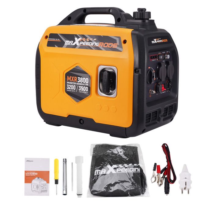 3.5KW Groupe électrogène Inverter Silencieux Portable 3200W Générateur 58dB à lessence for Camping car