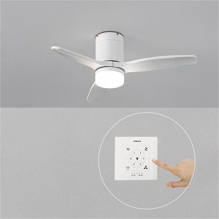 Ventilateur de plafond - Create - WIND CALM - Silencieux - Pales ABS - Fonction été/hiver - Create