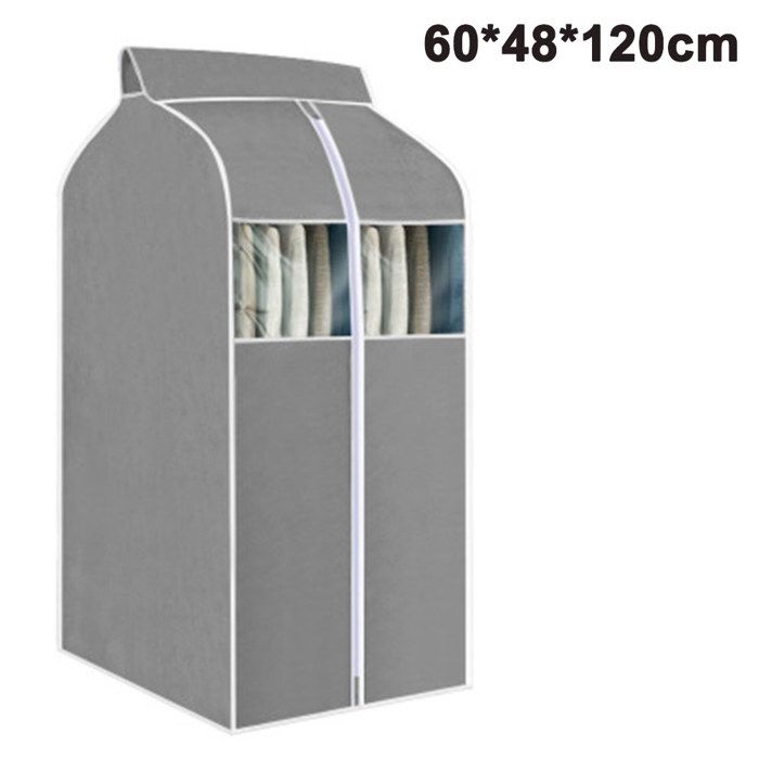 Housse de rangement suspendue transparente PVC idéale pour vestes et robes en armoire