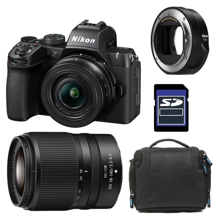 NIKON Z50 II + Z 16 50 + Z 50 250 Garanti + Sac + Carte SD + Adaptateur FTZ II - vue 2