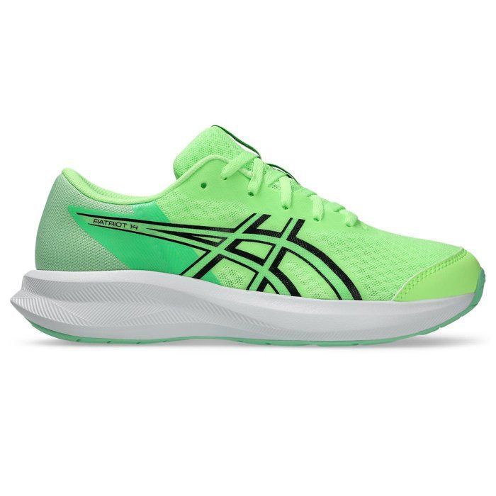 Chaussures De Running Enfants - ASICS Patriot 14 GS - IluGreen/Black Chaussures De Running Enfants - ASICS Patriot 14 GS - IluGreen/Black