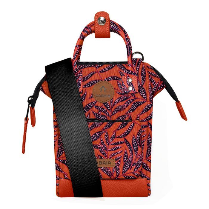 Sac à épaule bandoulière - CABAIA - Adventurer All Over Nano Bag Adelaide - Rouge/Noir/Rose - 13×19×7 cm - Polyester recyclé