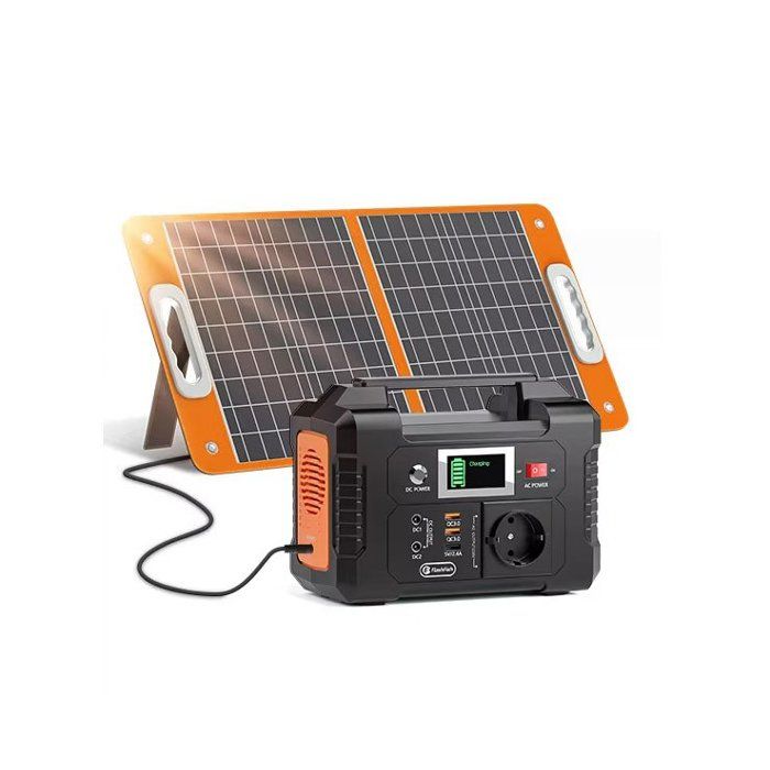 Centrale Électrique Portable - BEXTCOK - 200W 151Wh - Panneau solaire pliable 60W - Batterie lithium - Sortie AC 200W