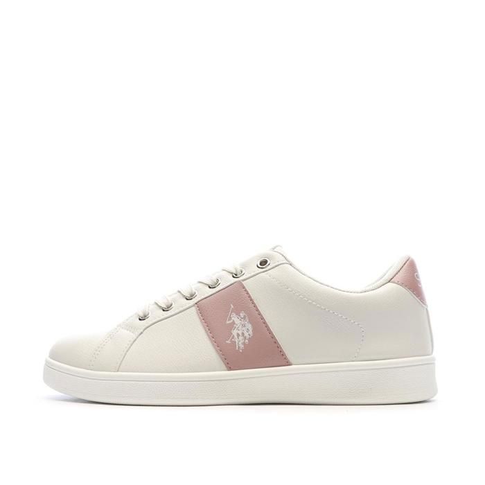Baskets Beiges/Roses Femme US Polo ASSN For Everyday Baskets Beiges/Roses Femme US Polo ASSN For Everyday