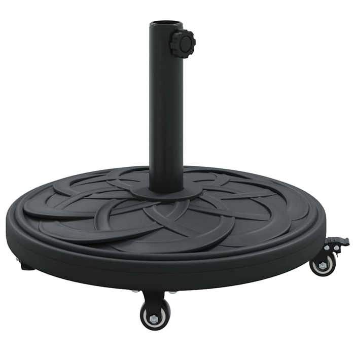 Moderne Pied de parasol Art déco Noir Ø 45 x 395 cm Fer Accessoires pour parasol @EU57265