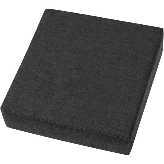 Coussin de Siège en Mousse à Mémoire de Forme 50x50x10cm Lavable Coussin Épais Antidérapant