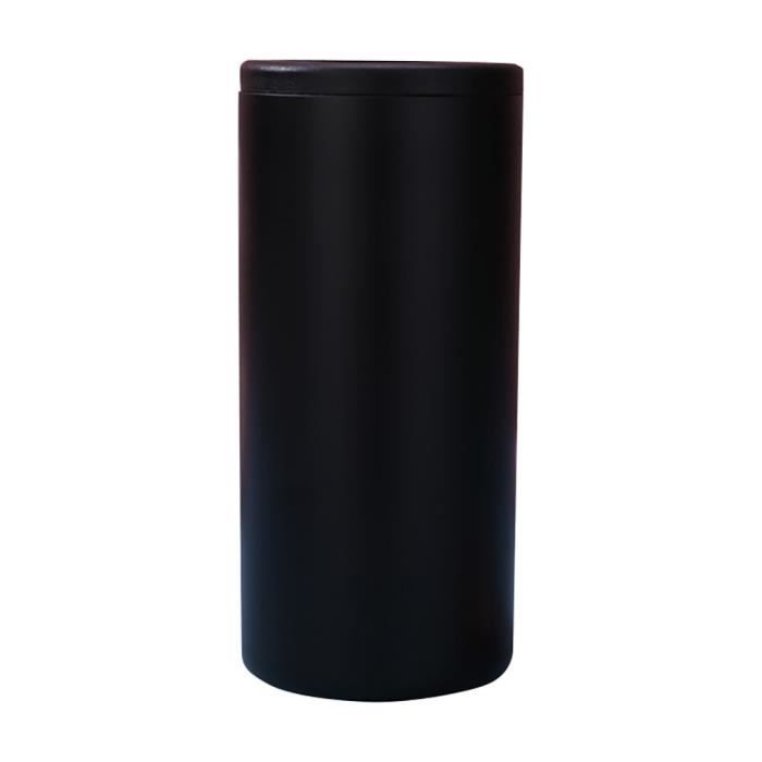 Refroidisseur Canette Bière 4-en-1 Isotherme 414 Ml – Ouvre-Bière Intégré, Tasse Café Double Paroi, Cadeau Homme Idée Originale (Noir)