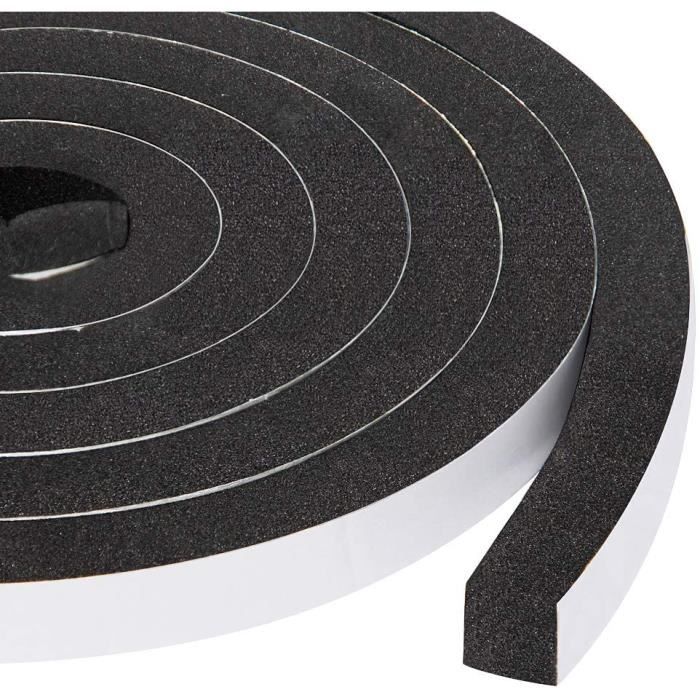 Mousse Isolant Porte Autocollant en Caoutchouc 2 Rouleaux 12mm(l) x12mm ...
