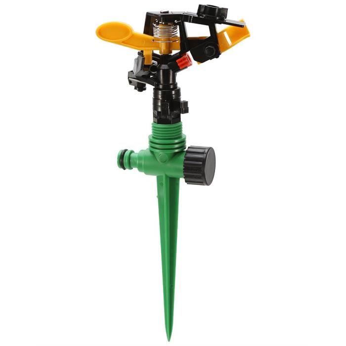 Arroseur rotatif réglable à 360 ° Arroseur de pelouse Arrosoir de jardin Arrosage Arrosage Irrigation Extérieur -LAV