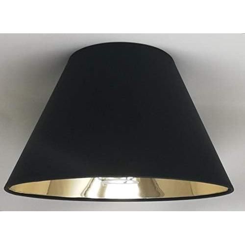 Abat-jour Lampadaire Tissu Chintz Abat-jour Cône 50 Cm Noir Doublure Or - Fait Main, Pour Lampe E27, Diamètre Inférieur 50 Cm, Hauteur 28 Cm Abat-jour Décoration Intérieure Abat-jour Lampadaire Tissu Chintz Abat-jour Cône 50 Cm Noir Doublure Or - Fait Main, Pour Lampe E27, Diamètre Inférieur 50 Cm, Hauteur 28 Cm Abat-jour Décoration Intérieure