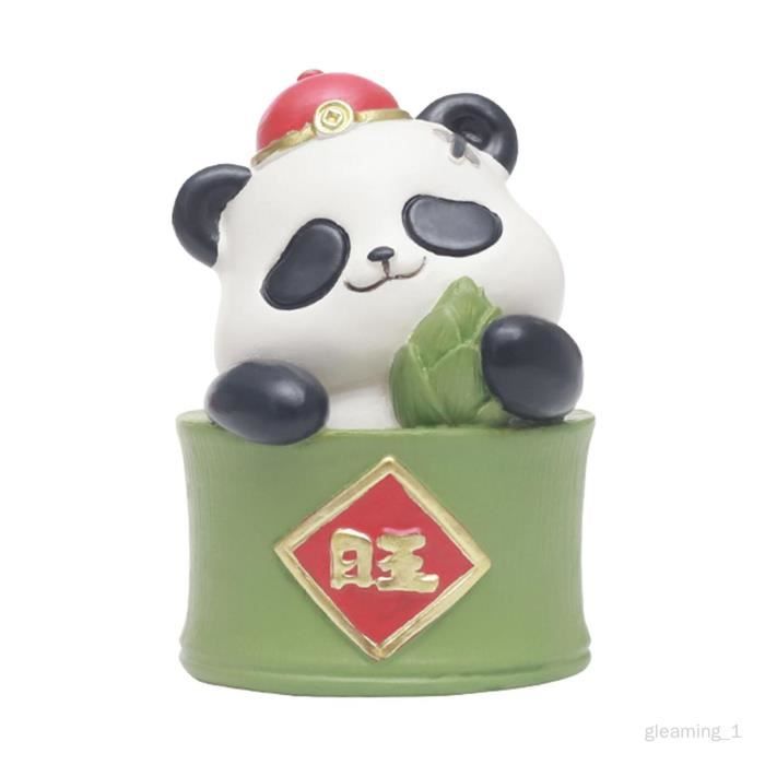 Figurine Panda Hochant La Tête à Énergie Solaire - Décoration Mignonne Voiture Et Bureau 7,8 Cm