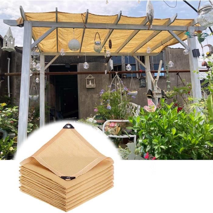 Filet Serre Ombrage Filet Ombrage 3x6m 80% - Protection Solaire UV - Avec Œillets Et Cordon - Jardin Serre Terrasse Filet Ombrage œillets Renforcés