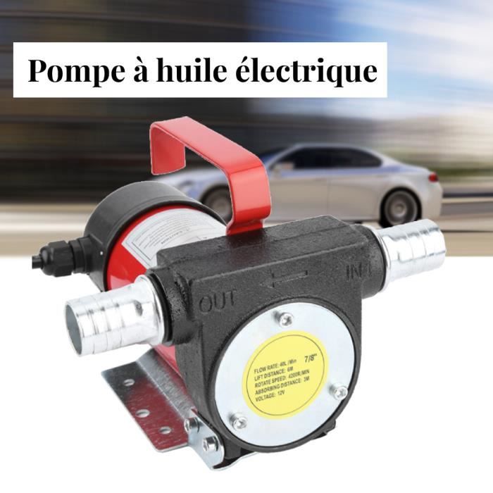 MILLION Pompe à Huile Electrique, Pompe Electrique à Vidange Extraction Huile Diesel Aspiration pour Auto Voiture Fourgon Camion