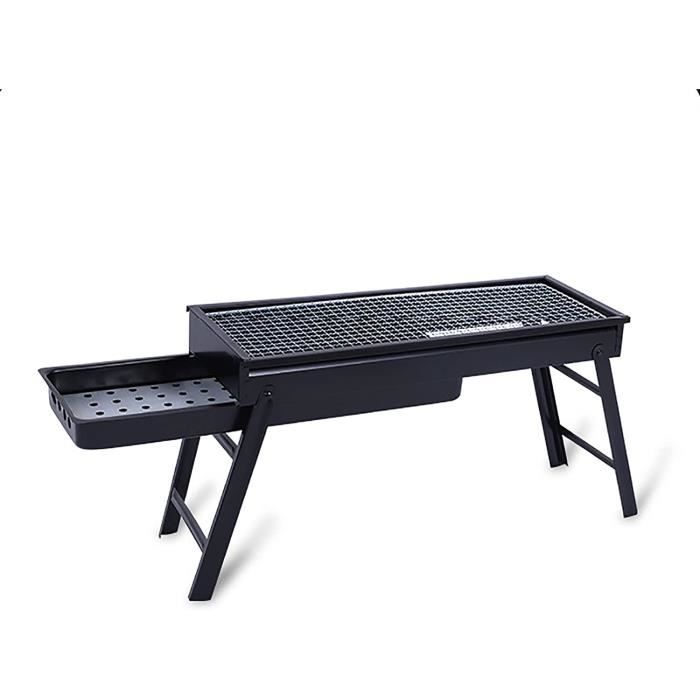 Barbecue De Table 2 En 1 Portable - Gaz (butane) Ou Charbon/bois - Grille 28x19 Cm, Sac De Transport Inclus - 4