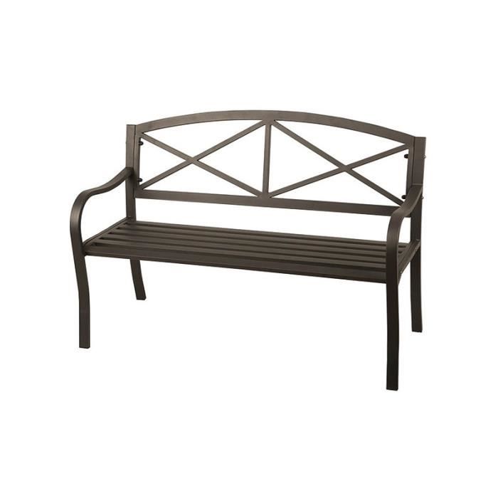 Banc De Jardin Taupe Ref Bancja010 Achat Vente Banc D Exterieur Banc De Jardin Taupe Cdiscount