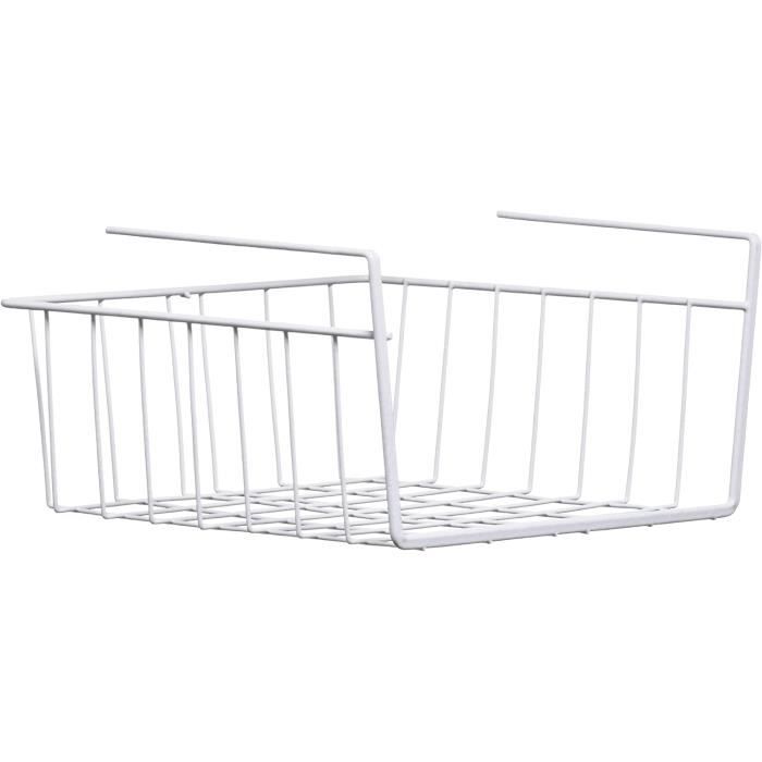 Panier De Rangement Coulissant Sous étagère, à Suspendre Sous Un Tiroir