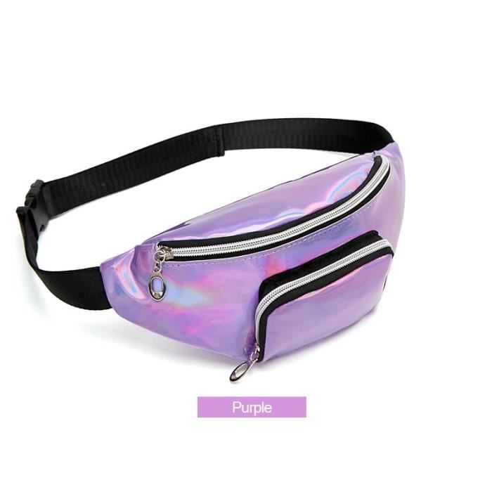 Sac Banane Ceinture Holographique Rose - Taille OS (petit), Neuf Avec étiquettes, Sangle Ajustable