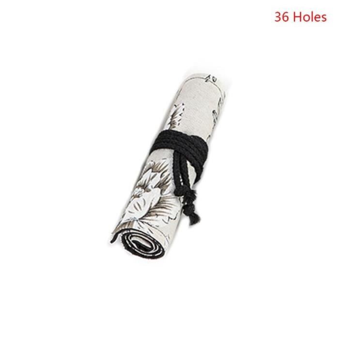 Trousse Rouleau 22 Pinceaux Toile Verte - Étui Portable Pour Peinture Aquarelle/Huile - Artiste