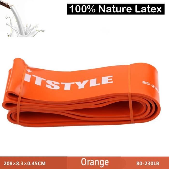 Bande élastique De Résistance Latex Naturel – 30 Kg Pour Musculation, Fitness, Pilates