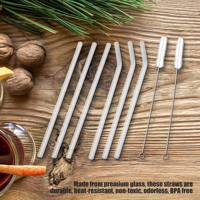 Paille À Boire, Paille Transparente Résistante À La Chaleur Non Toxique