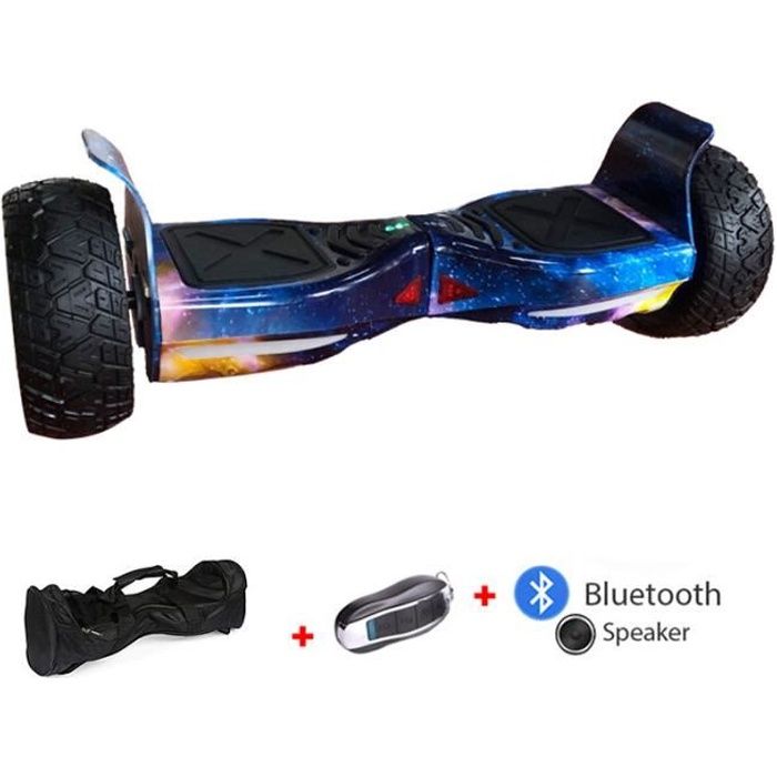 Hoverboard Tout terrain avec télécommande et Sac de transport