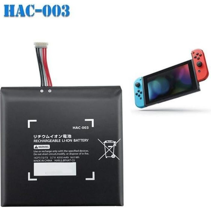 Batterie - Premium - Compatible Nintendo Switch - 4310mAh - Rechargeable - Lithium-Polymère